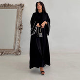 عباية إسلامية فستان طويل بأكمام مضيئة للنساء ، قفطان رمضان ، قفطان مغربي ، رداء دبي ، رمضان ، حزام